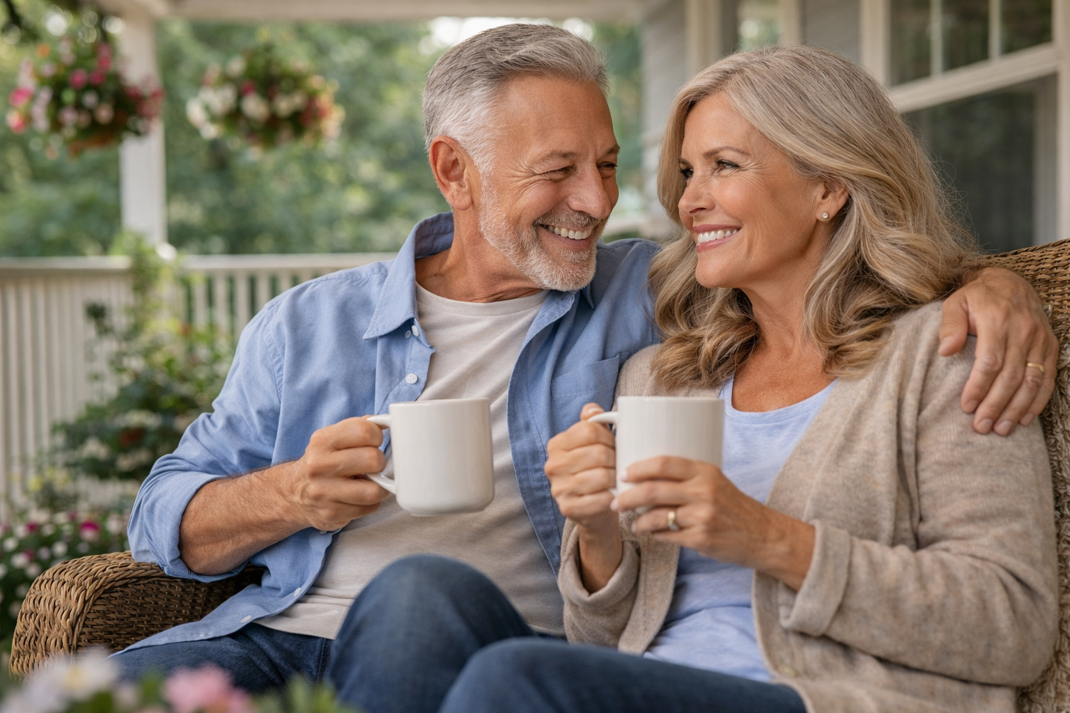 Happy retired couple